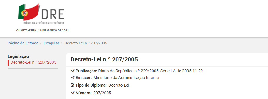 DL 207 2005