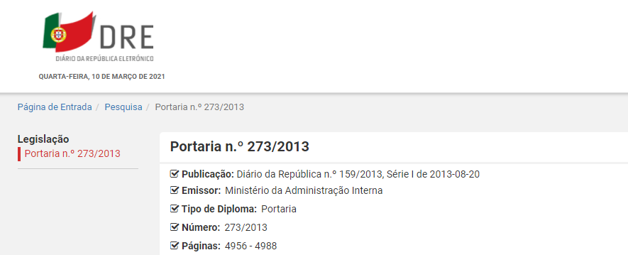 Regula as condições específicas da prestação dos serviços de segurança privada, o modelo de cartão profissional e os procedimentos para a sua emissão e os requisitos técnicos dos equipamentos, funcionamento e modelo de comunicação de alarmes