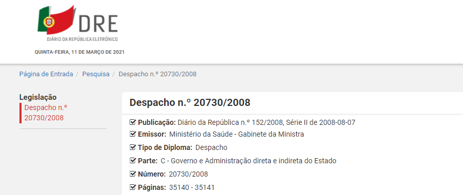 Procedimentos e meios a adotar, de forma integrada, em todos os estabelecimentos hospitalares do Serviço Nacional de Saúde